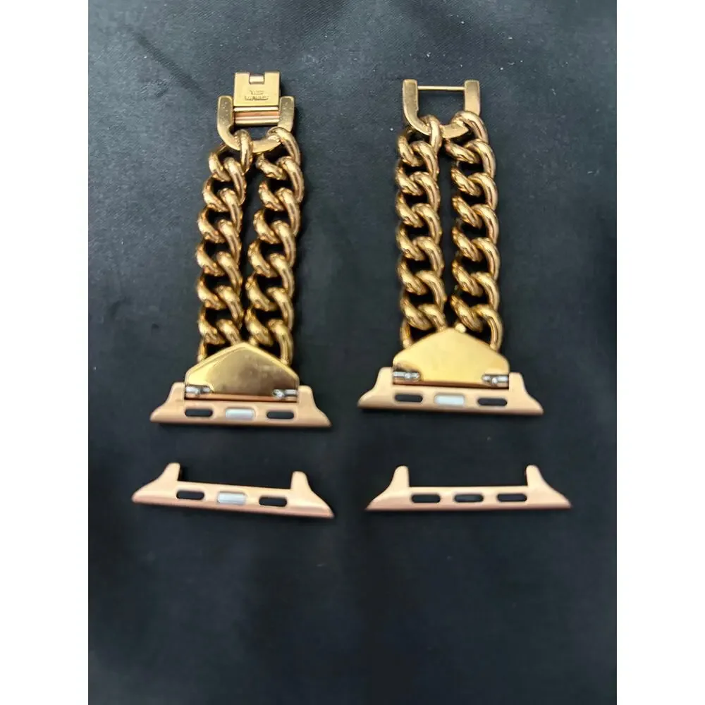Kendra Scott Whitley Double Chain Apple Watch Band Rose Gold XS